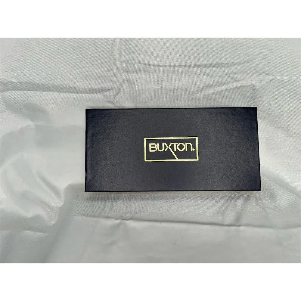 Vintage Buxton Men's Brown Leather Bifold Wallet with Credit Card Slots New